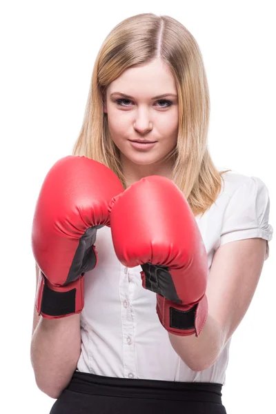 Boxeo de mujer — Foto de Stock