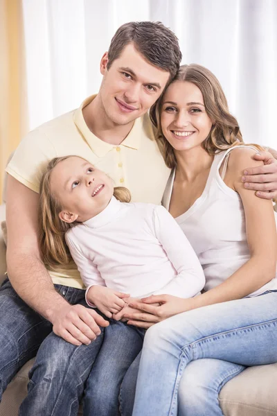 Lycklig familj — Stockfoto