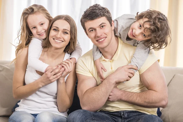 Happy family Stock Photo