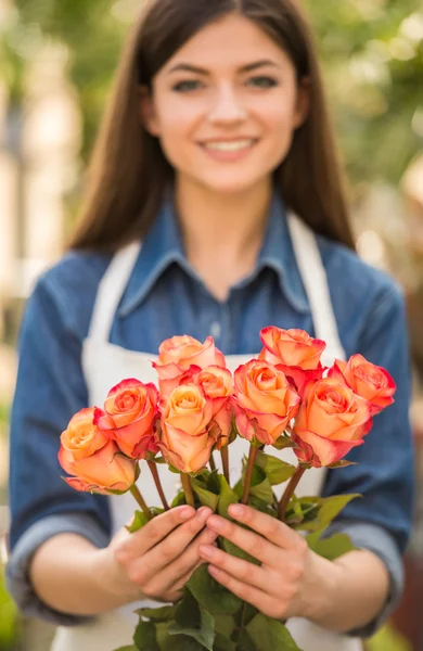 Blomsterhandlare — Stockfoto