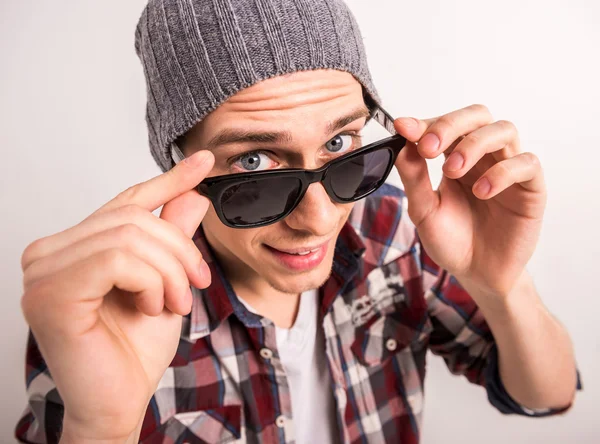 Bonito homem. — Fotografia de Stock