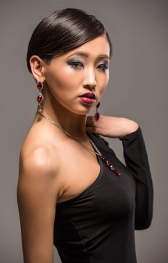 Asyalı kadın moda portre
