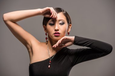 Asyalı kadın moda portre