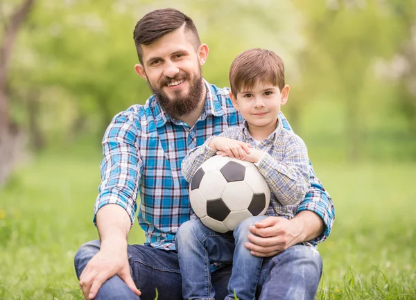 Baba ve oğul — Stok fotoğraf