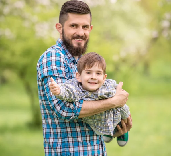 Baba ve oğul — Stok fotoğraf