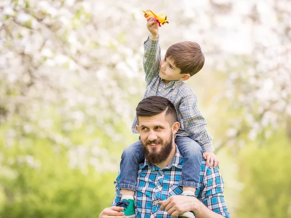 Baba ve oğul — Stok fotoğraf