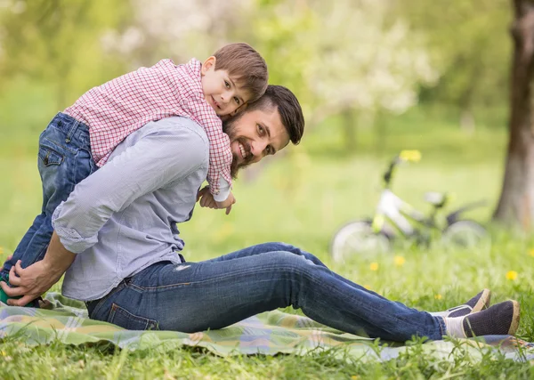 Père et fils — Photo