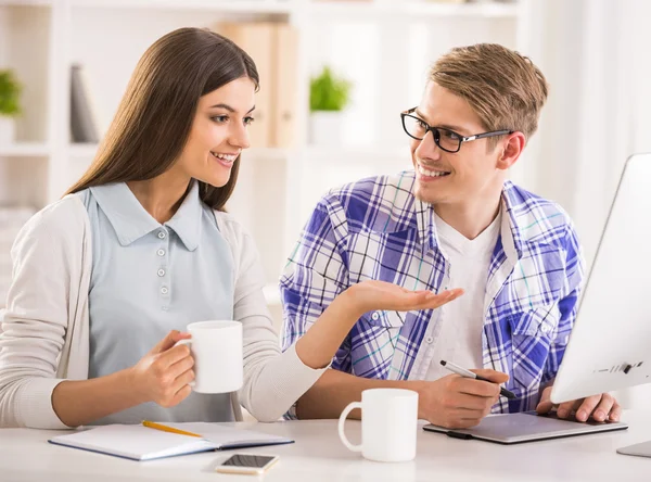 Programmerare team — Stockfoto