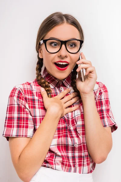 Menina brincalhão — Fotografia de Stock