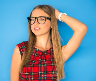 Genç güzel kadın.