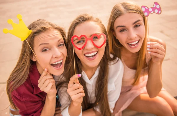 Meninas felizes — Fotografia de Stock