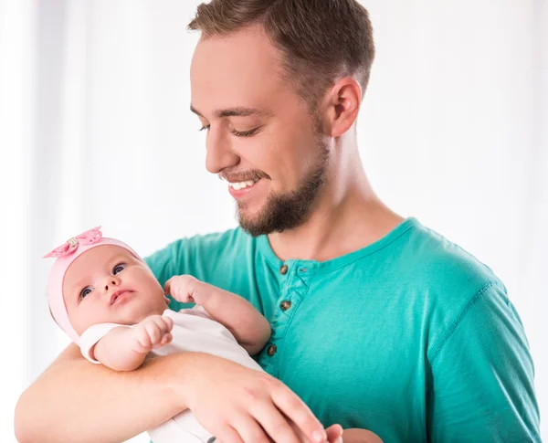 Pai e bebê — Fotografia de Stock