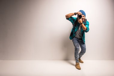 Fotoğrafçı iş başında