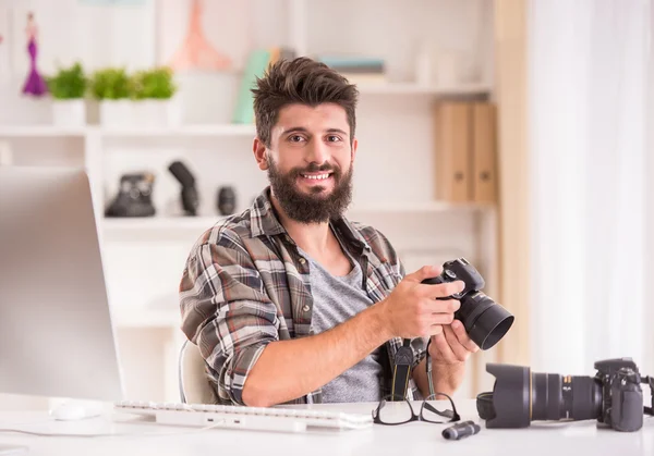 Fotografo al lavoro — Foto Stock