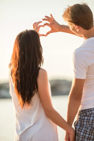 Loving couple on a date — Stock Photo, Image