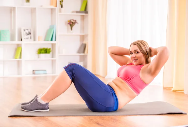 Mujer gorda dieta —  Fotos de Stock