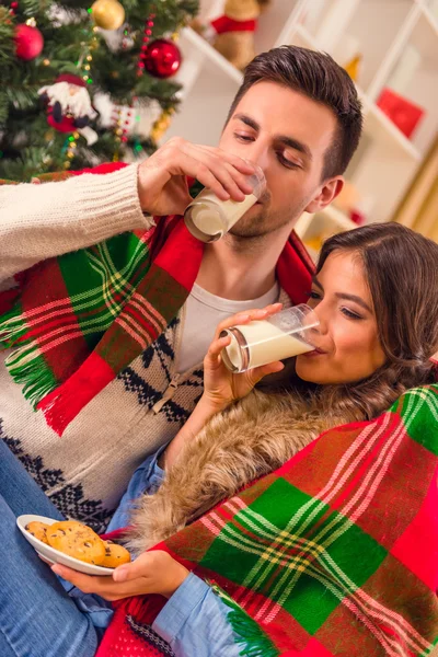 Fröhliche Weihnachtsfeier — Stockfoto