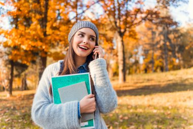 Öğrenci sonbahar Park