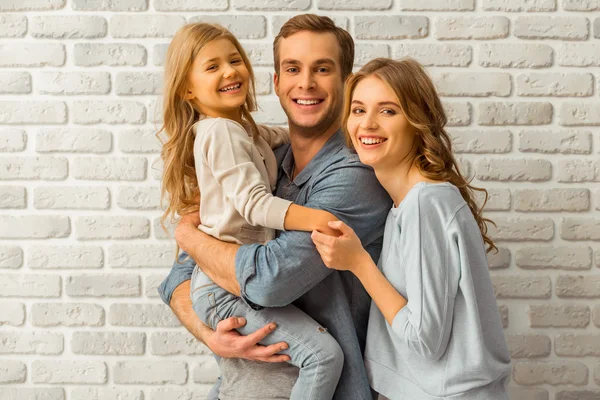 Beautiful young family — Stock Photo, Image