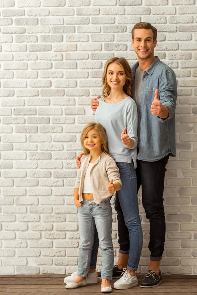 Beautiful young family — Stock Photo, Image