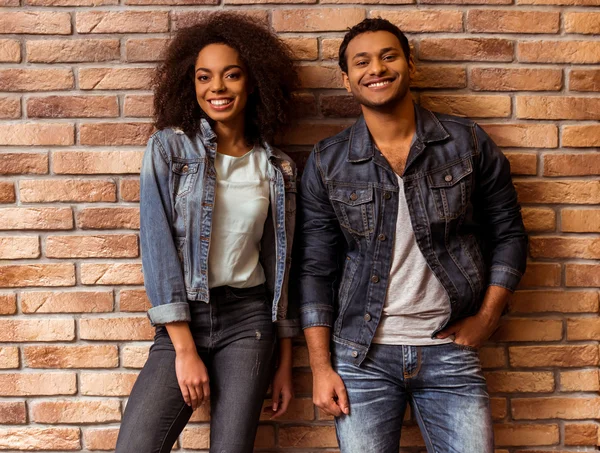 Attractive Afro-American couple — Stok fotoğraf