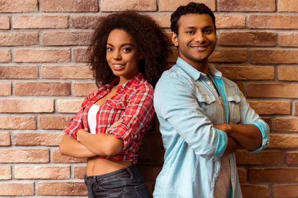 Attractive Afro-American couple — Stock Fotó