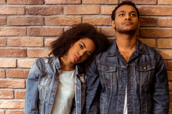 Attractive Afro-American couple — Φωτογραφία Αρχείου