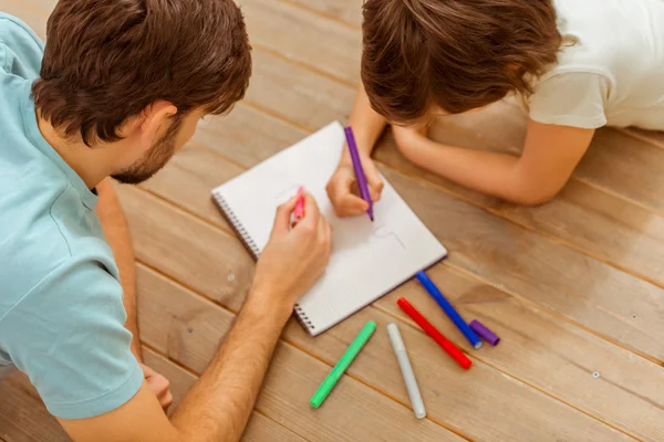 Padre e figlio — Foto Stock