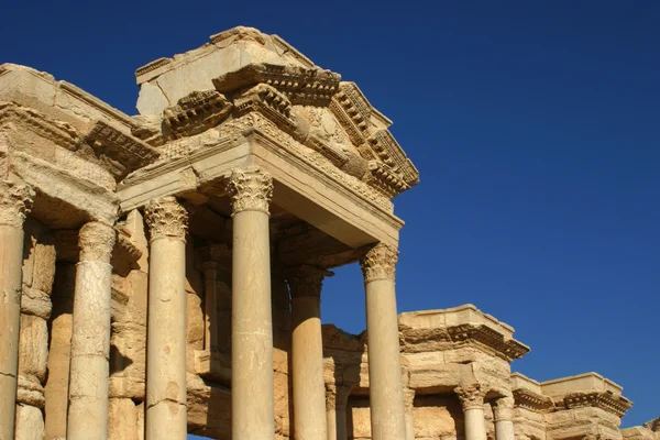 Palmyra, das Dach des Theaters lizenzfreie Stockfotos