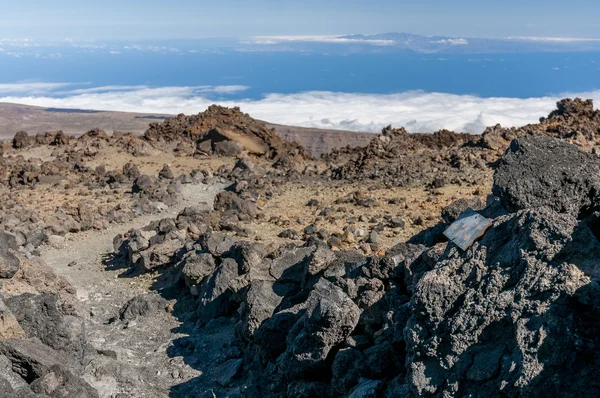 Straßen des Vulkans Teide. Teneriffa — Stockfoto