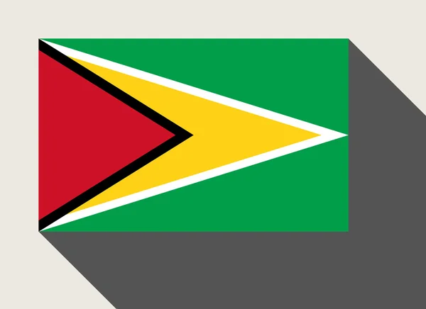 Guyana-Flagge im flachen Webdesign-Stil — Stockfoto