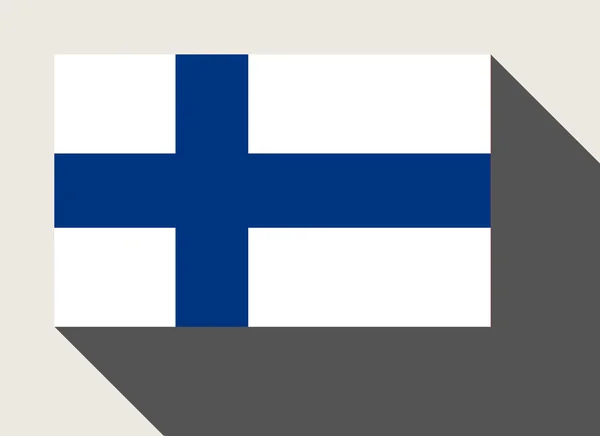 Vlag van Finland geïsoleerd — Stockfoto