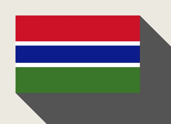 Gambia zászló elszigetelt — Stock Fotó