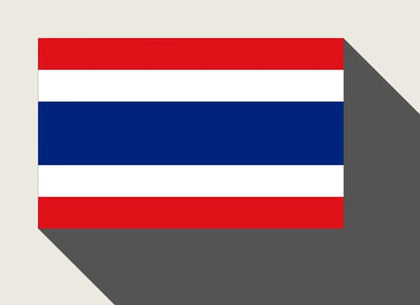 Thajsko vlajka, samostatný — Stock fotografie