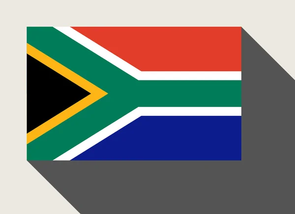 Bandeira da África do Sul em estilo web design plana — Fotografia de Stock