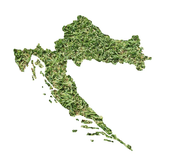 Kroatien miljömässiga karta — Stockfoto