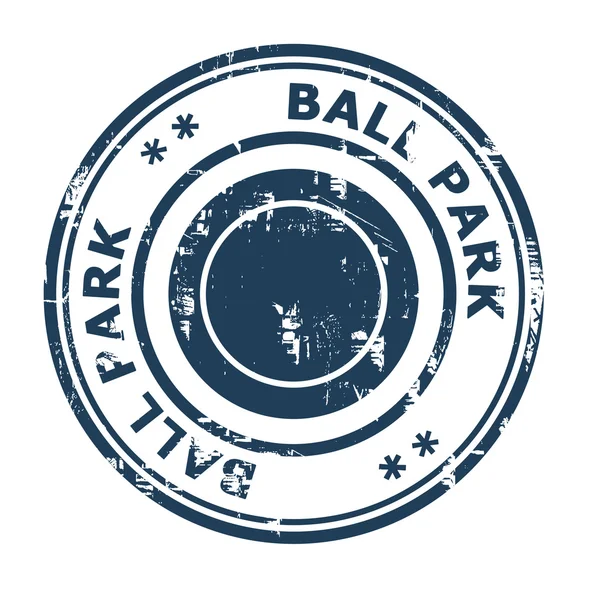 Ball Park business concept rubber stamp — Stock Photo, Image