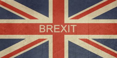 Grunge İngiltere Brexit bayrak