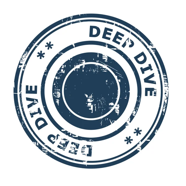 Deep Dive business concept rubber stamp — Stock Photo, Image