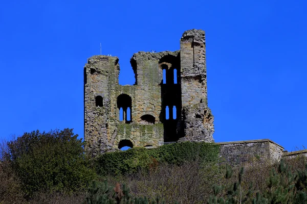 Scarborough-burchtruïne — Stockfoto