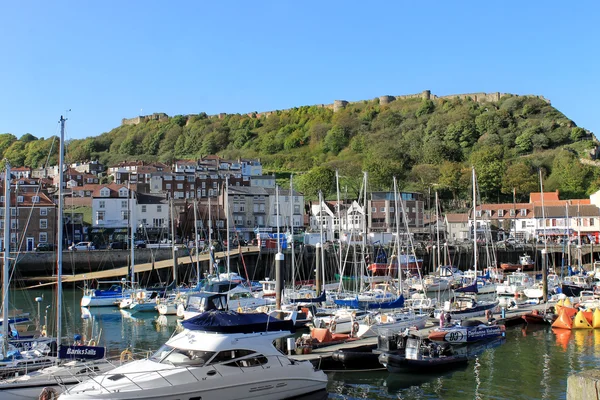 Scarborough harbor marina — Stock Photo, Image