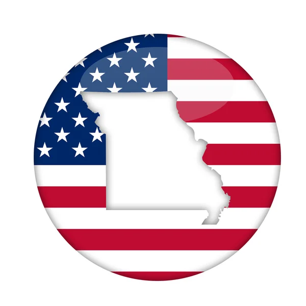 Missouri staat van Amerika badge — Stockfoto