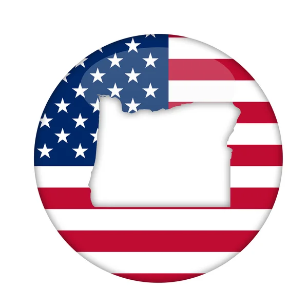 Oregon staat van Amerika badge — Stockfoto