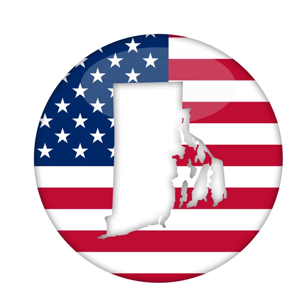 Rhode Island stát americké odznak — Stock fotografie