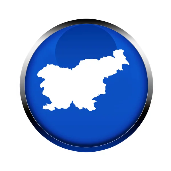 Slovenia map button — Stock Photo, Image
