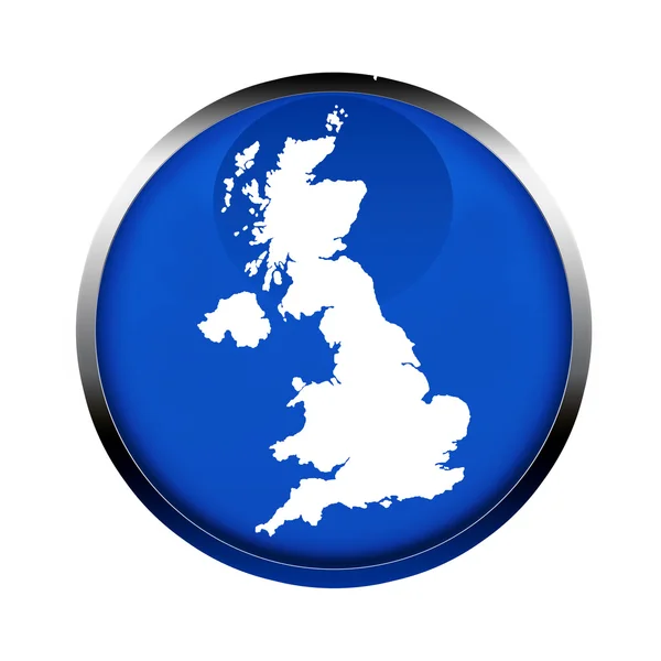 United Kingdom map button — Stock Photo, Image