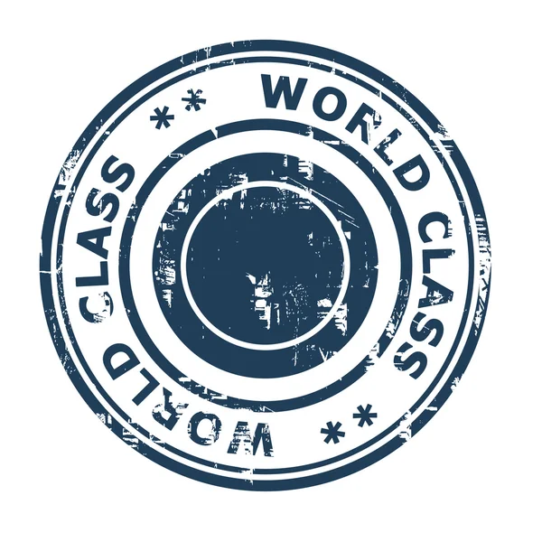 Wereld klasse business concept Rubberstempel — Stockfoto
