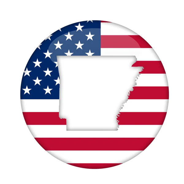 Arkansas staat van Amerika badge — Stockfoto