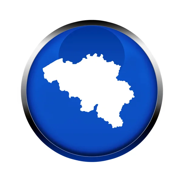 Belgium map button — Stock Photo, Image