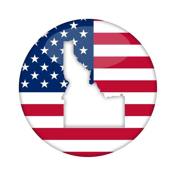 Stan Idaho odznaka Ameryka — Zdjęcie stockowe